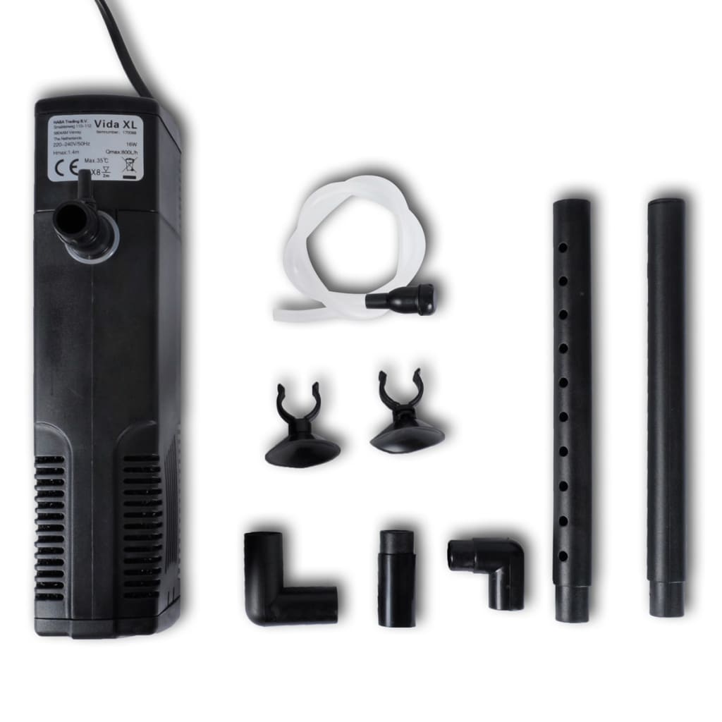 Filtro Pompa per acquario a carbone attivo 800L/h 170088