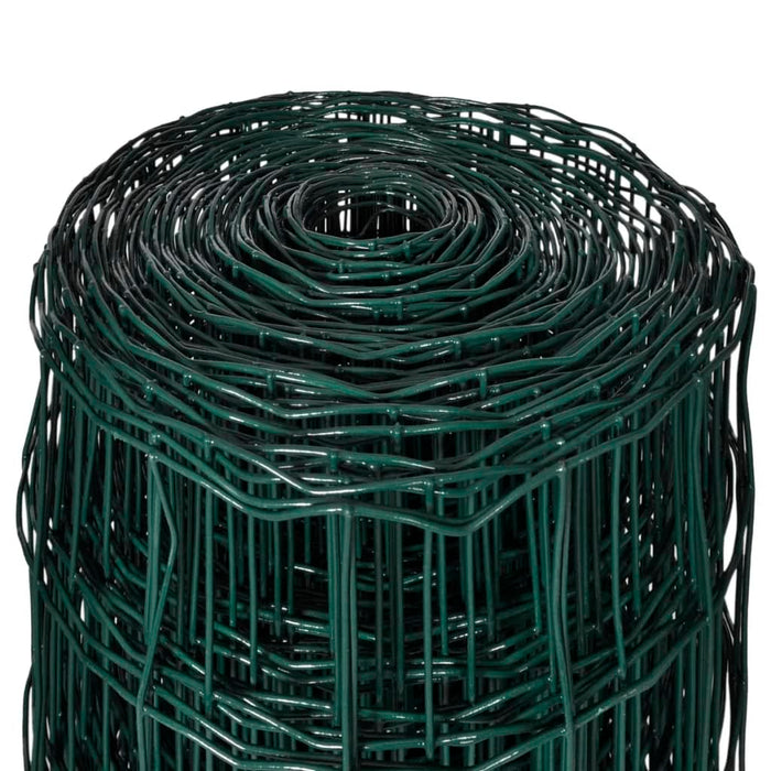 Recinzione Europea in Acciaio 25 x 1,5 m Verde cod mxl 10012