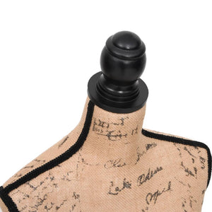 Busto Sartoriale Donna Marrone Nero Manichino in Iuta 30029