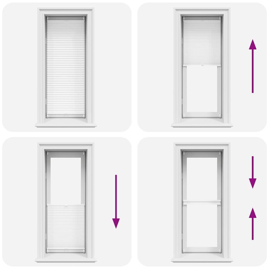 Tenda Plissettata 40x100cm Bianca Oscurante 240585