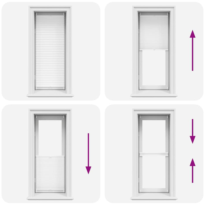 Tenda Plissettata 40x100cm Bianca Oscurante 240585