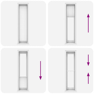 Tenda plissÃ¨ 40x200cm bianca cod mxl 53425