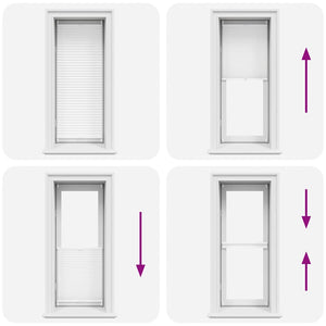 Tenda Plissettata 60x125cm Bianca Oscurante 240594