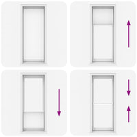 Tenda plissè 70x200cm bianca 240600