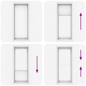 Tenda plissÃ¨ 70x200cm bianca cod mxl 48513