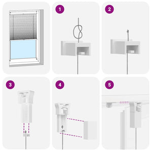 Tenda plissÃ¨ 80x100cm bianca cod mxl 51813
