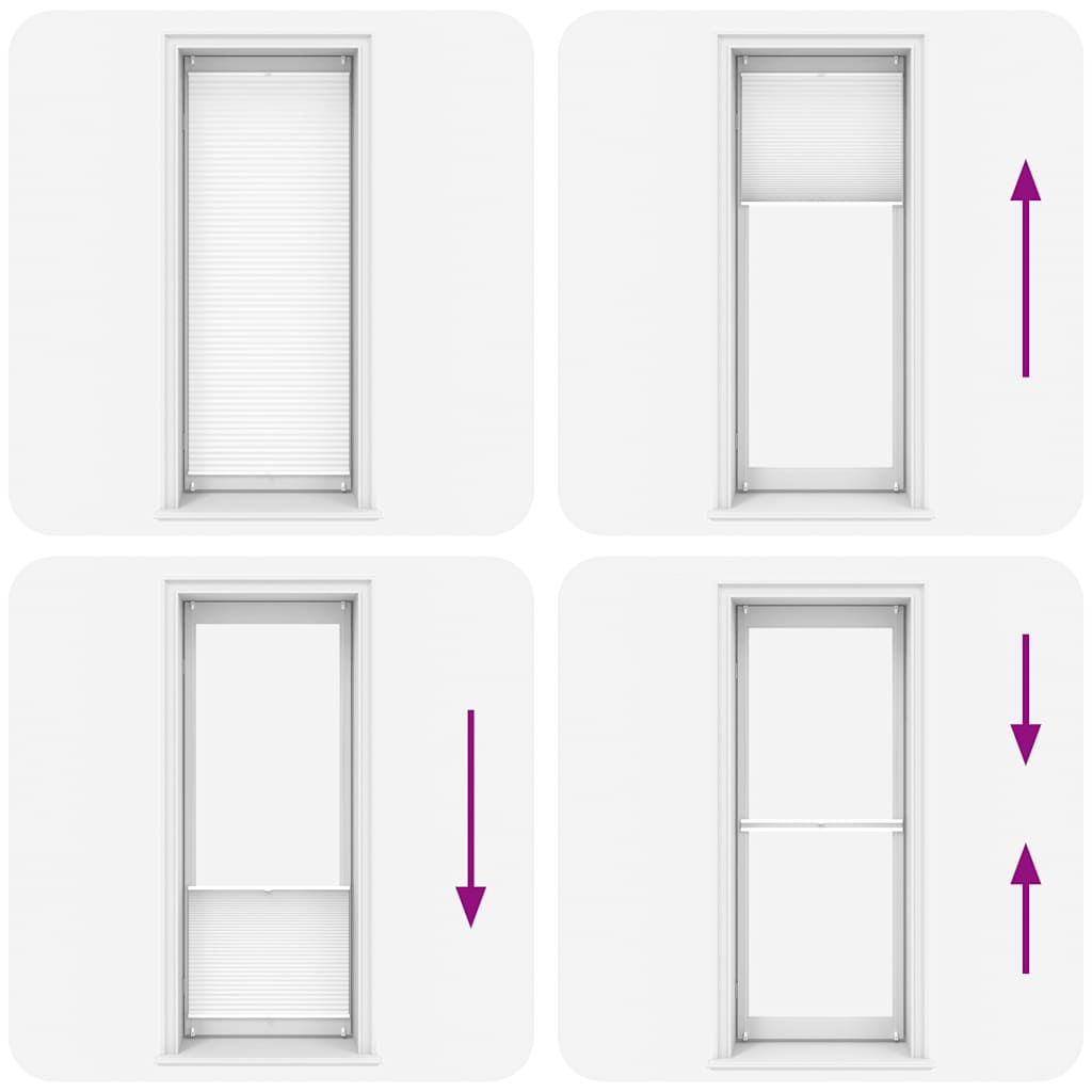 Tenda plissÃ¨ 80x200cm bianca cod mxl 48554