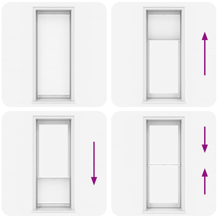 Tenda plissÃ¨ 80x200cm bianca cod mxl 48554