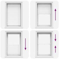 Tenda plissÃ¨ 90x100cm bianca cod mxl 54065