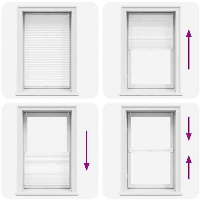 Tenda plissÃ¨ 90x150cm bianca cod mxl 53788