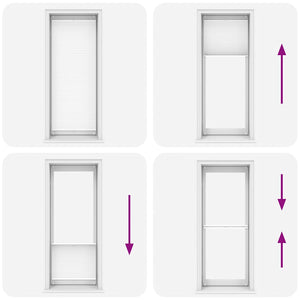 Tenda plissÃ¨ 90x200cm bianca cod mxl 54321