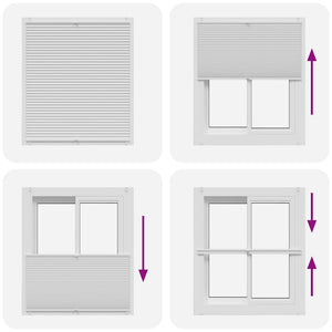 Tenda plissè 110x100cm bianca 240613