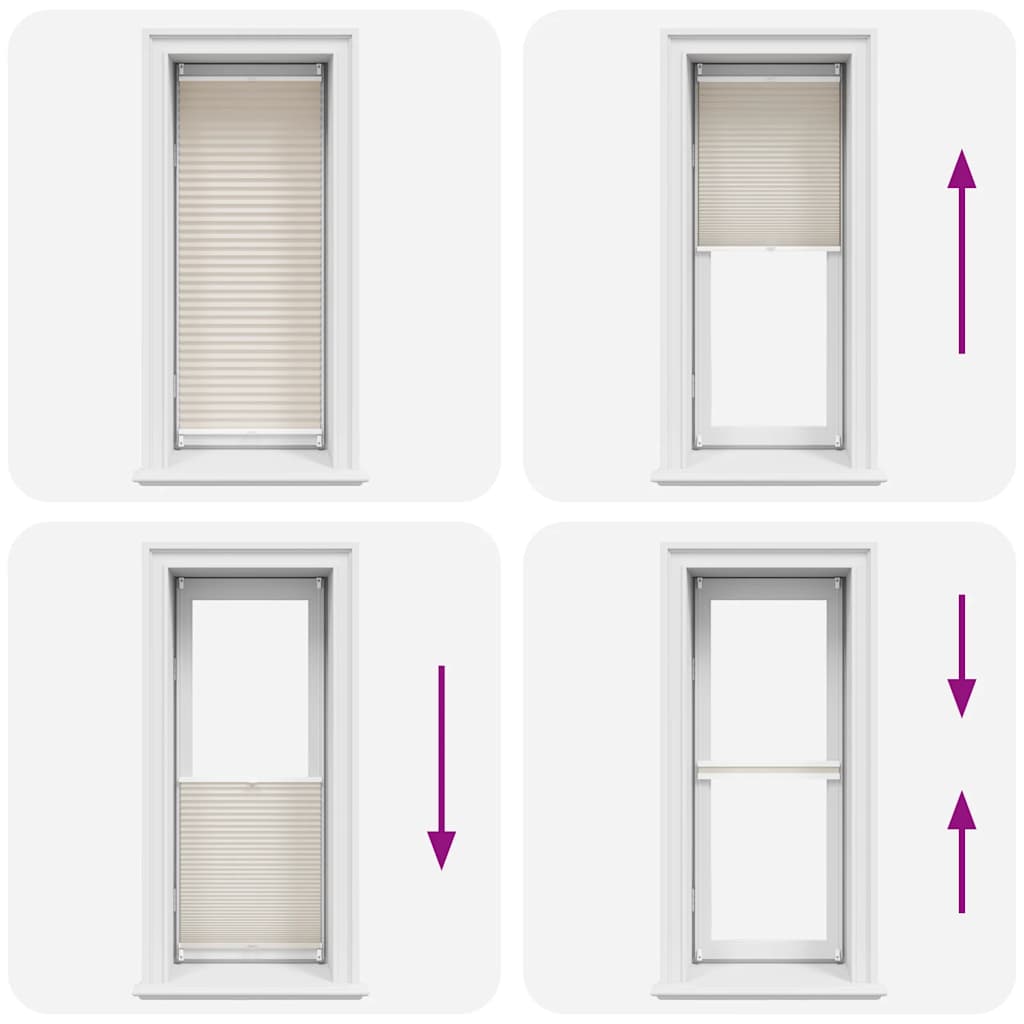 Tenda plissè 50x100cm Crema 240621