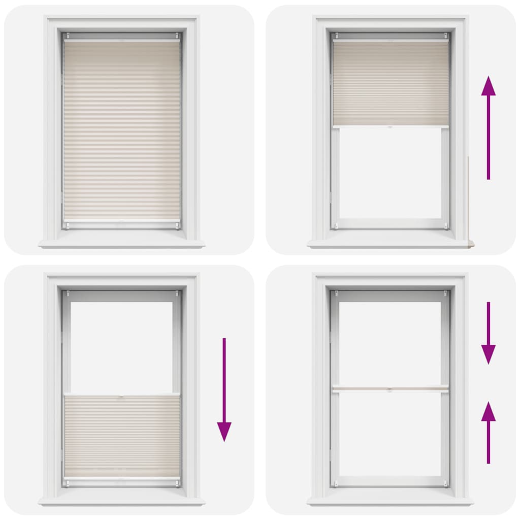 Tenda Plissettata 90x100 cm Crema 240637