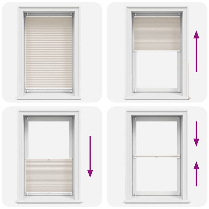 Tenda Plissettata 90x100 cm Crema 240637