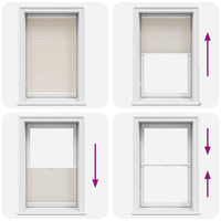 Tenda plissè 90x125cm Crema cod mxl 40581