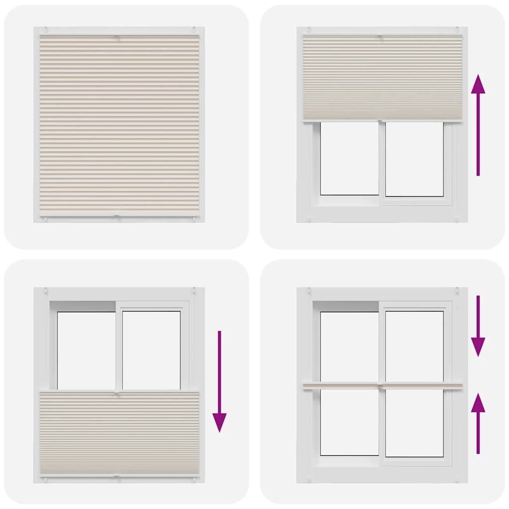 Tenda plissè 100x125cm Crema 240642