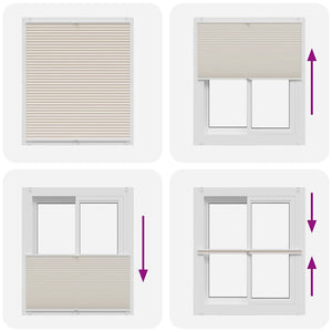 Tenda plissè 100x125cm Crema 240642