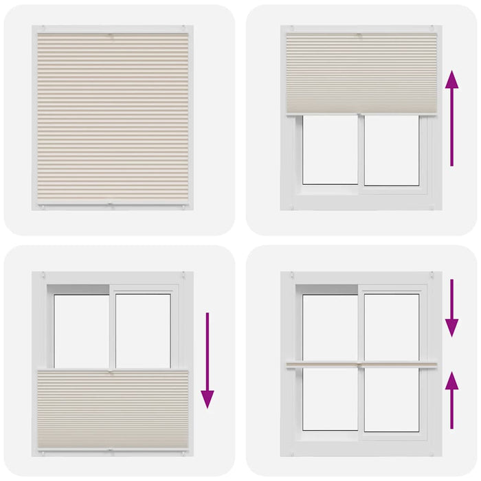 Tenda plissè 100x125cm Crema 240642