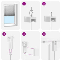 Tenda plissè 100x150cm Crema