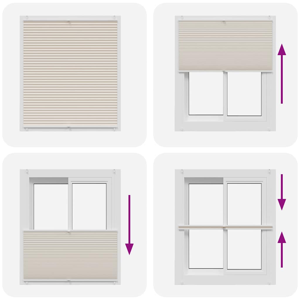 Tenda plissè 100x150cm Crema 240643