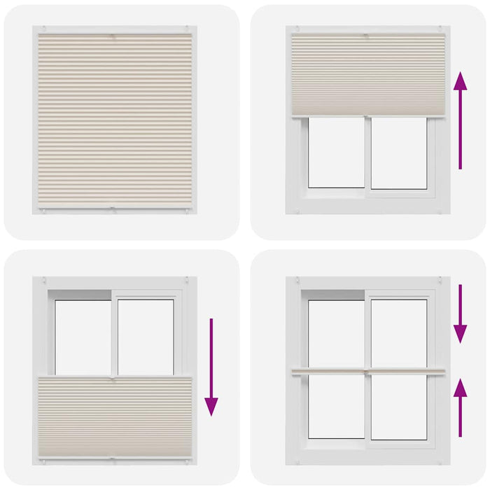 Tenda plissè 100x150cm Crema 240643