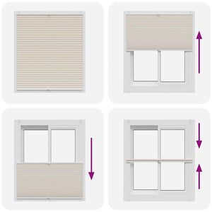 Tenda plissè 100x150cm Crema