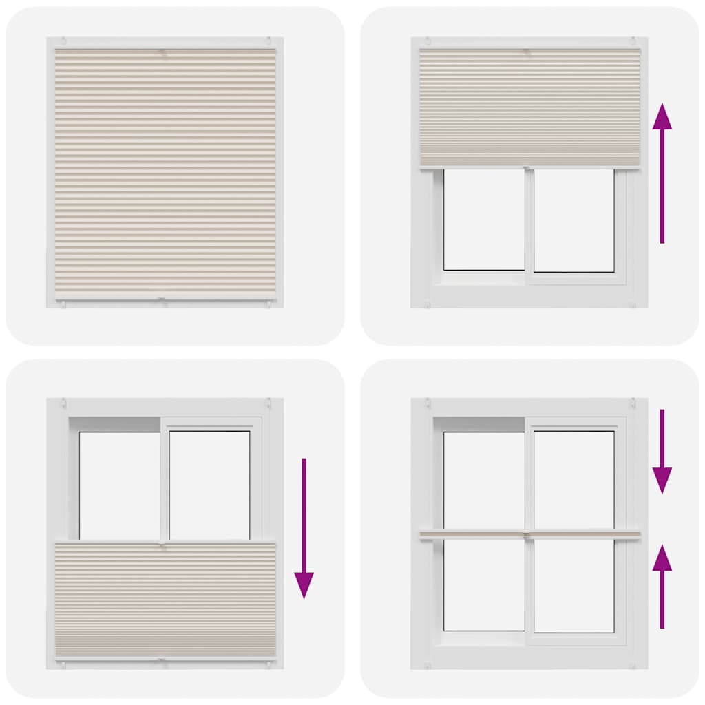 Tenda plissè 110x150cm Crema cod mxl 41441