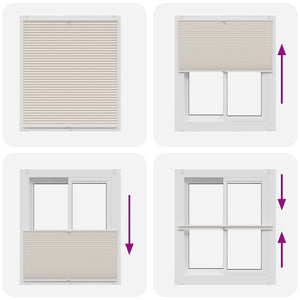 Tenda plissè 110x150cm Crema cod mxl 41441