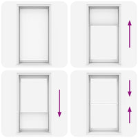 Tenda plissÃ¨ 110x200cm bianca cod mxl 53202