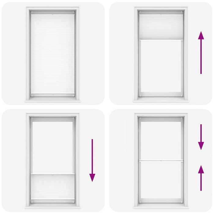 Tenda plissÃ¨ 110x200cm bianca cod mxl 53202