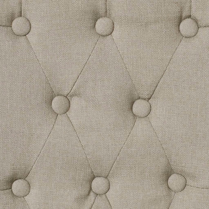 Sedie da Pranzo 4 pz Cammello in Tessuto 240558