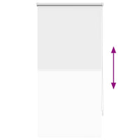 Tenda a rullo oscurante 60 x 120 cm Bianco 240740