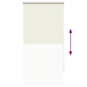 Tenda a rullo oscurante 60 x 120 cm Bianco sporco 240741