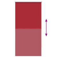 Tenda a Rullo Oscurante 60 x 120 cm Rosso 240744