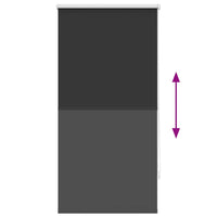 Tenda a rullo oscurante 60 x 120 cm Nero 240747