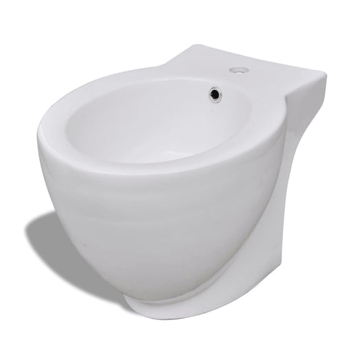 BidÃ¨ Rotondo Bianco con Piede di Alta QualitÃ  in Ceramica cod mxl 79797