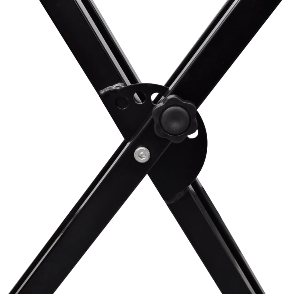 Postazione da Tastiera a Doppio Supporto Regolabile Telaio a X 70030