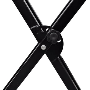 Postazione da Tastiera a Doppio Supporto Regolabile Telaio a X 70030