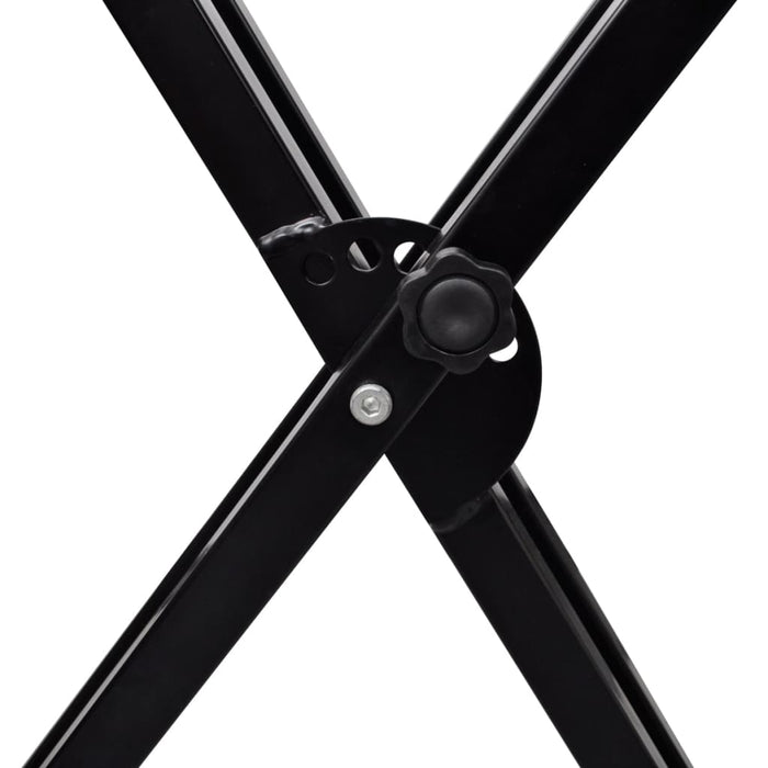 Postazione da Tastiera a Doppio Supporto Regolabile Telaio a X 70030