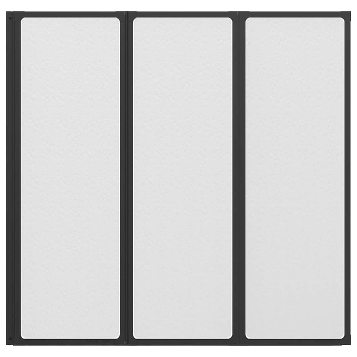 Doccia da bagno a parete 117 x 120 cm 3 Pannelli pieghevoli cod mxl 53964