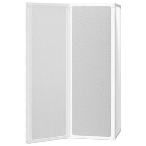 Parete per Doccia e Vasca Bagno 117x120cm 3 Pannelli Pieghevole 140784