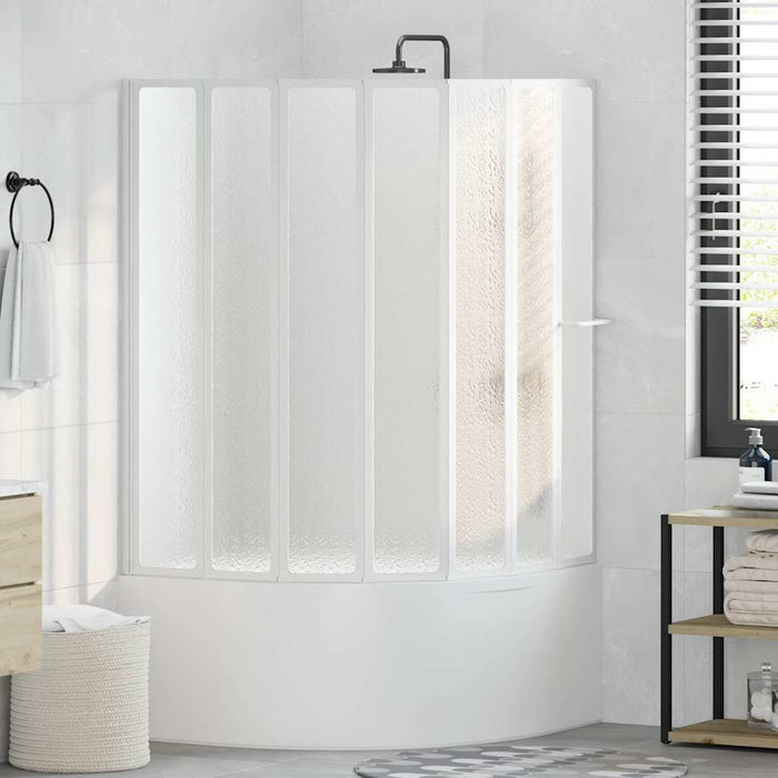 7 Pannelli pieghevoli con porta-asciugamano 140 x 168 cm doccia bagno cod mxl 53746