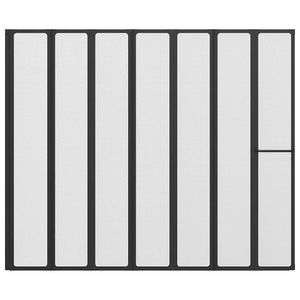 7 Pannelli pieghevoli con porta-asciugamano 140 x 168 cm doccia bagno 140786