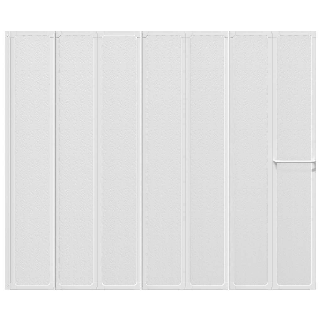 7 Pannelli pieghevoli con porta-asciugamano 140 x 168 cm doccia bagno 140786
