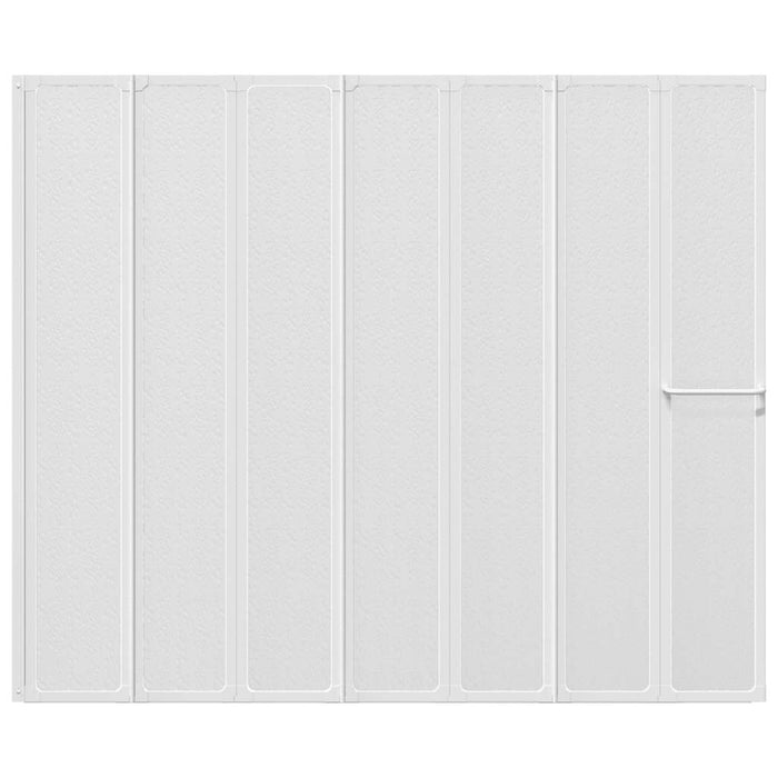 7 Pannelli pieghevoli con porta-asciugamano 140 x 168 cm doccia bagno 140786