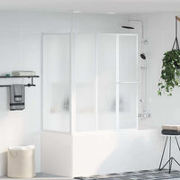 Schermo Box Doccia a L 70 x 120 x 137 cm 4 Pannelli Pieghevole 140787