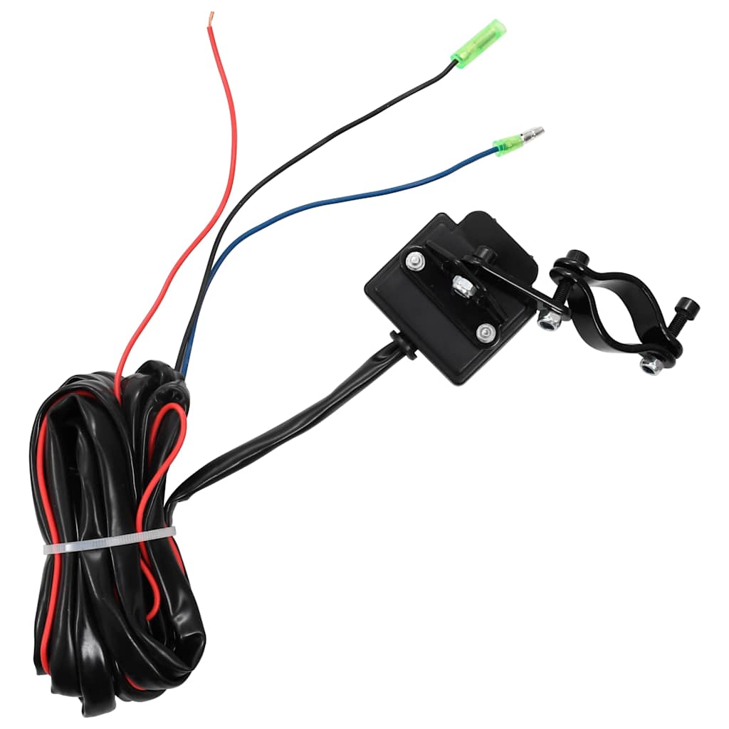 Verricello Elettrico 12 V 1360 kg con Piastra e Rullo Passacavo 210230