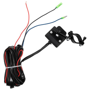 Verricello Elettrico 12 V 1360 kg con Piastra e Rullo Passacavo 210230