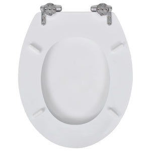 Sedile WC coperchio WC con coperchio in MDF chiusura rallentata bianco 02_0002875